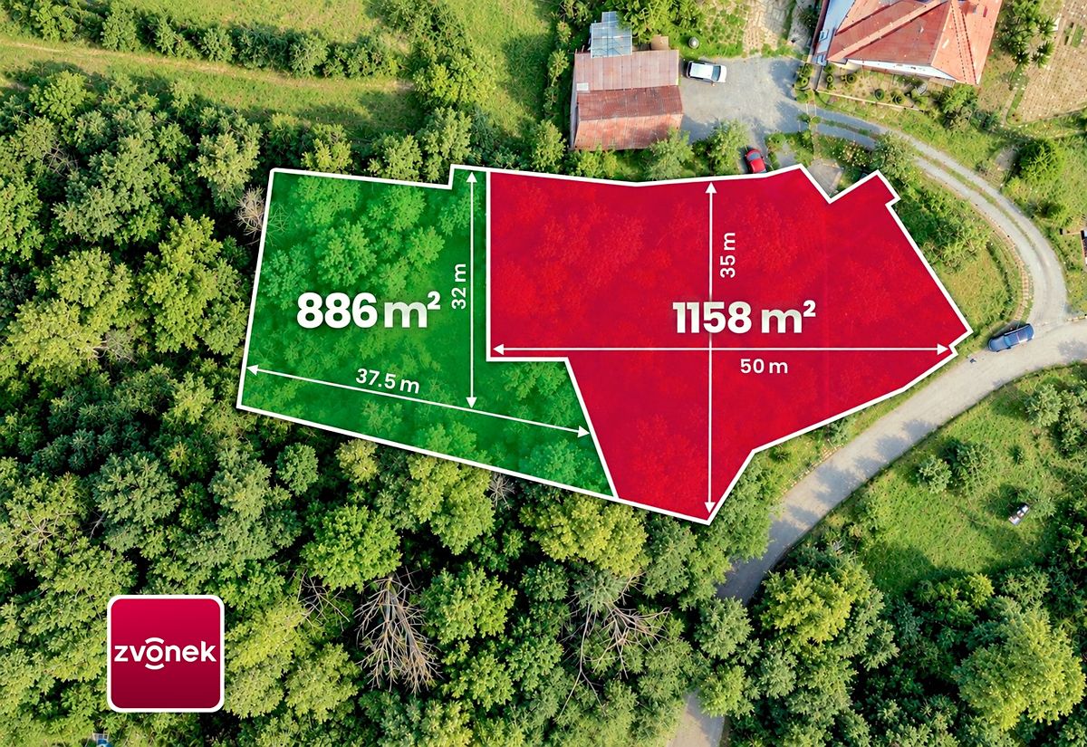 Prodej stavebního pozemku 2044 m², Boršice – fotka 1 z 3