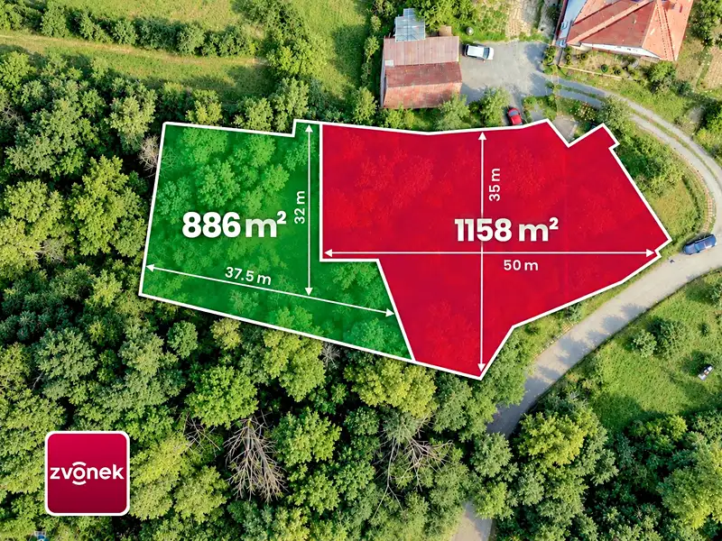 Prodej stavebního pozemku 2044 m², Boršice – náhled fotky 1