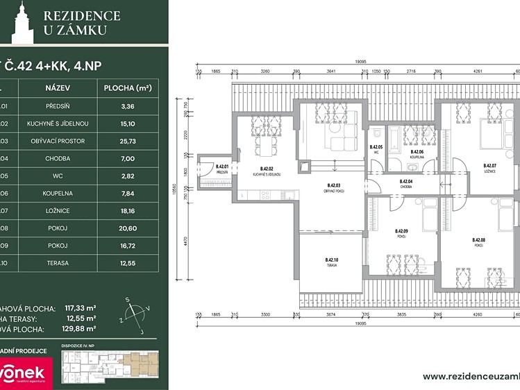 Prodej bytu 4+kk, 125 m² (3 z 12)