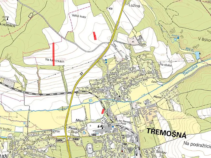 Prodej pole 9105 m², Třemošná – náhled fotky 3