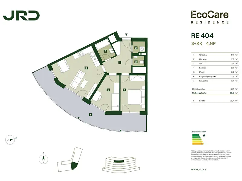 Prodej bytu 3+kk 68 m², Praha – náhled fotky 3