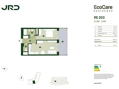 Prodej bytu 2+kk, 49 m² (3 z 8)