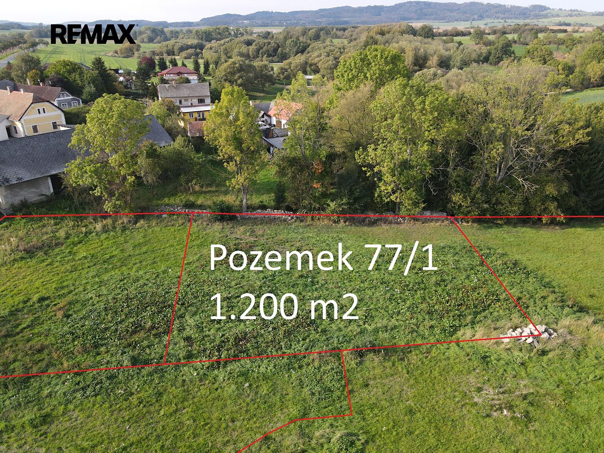 Prodej stavebního pozemku 1200 m², Sedlec-Prčice – fotka 1 z 3