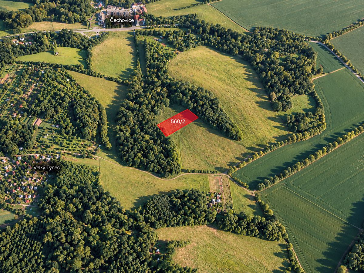 Prodej pole 5126 m², Velký Týnec – fotka 1 z 3