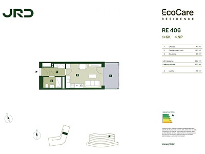 Prodej bytu 1+kk, 27 m² (3 z 8)