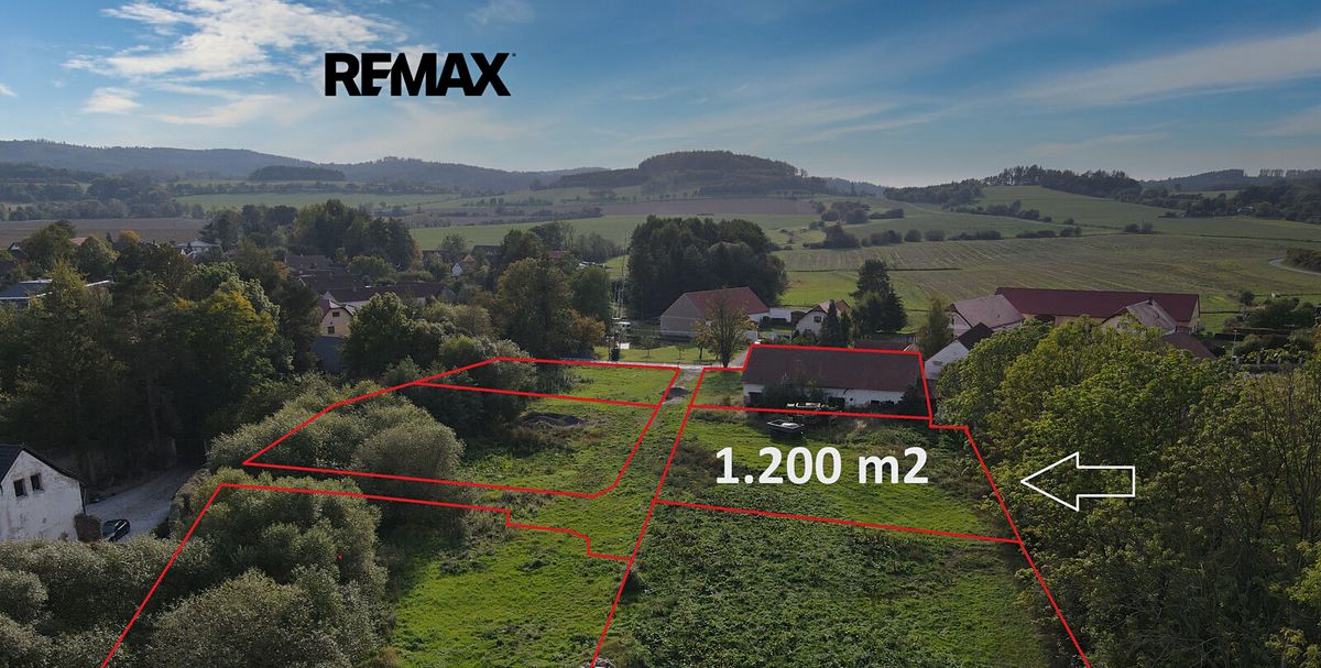 Prodej stavebního pozemku 1200 m², Sedlec-Prčice – fotka 1 z 3