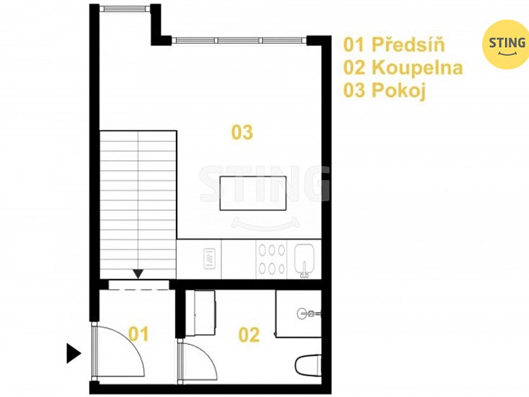 Prodej bytu 2+kk, 39 m² (17 z 20)