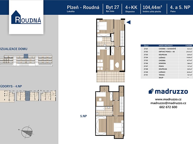 Prodej bytu 4+kk, 104 m² (4 z 5)