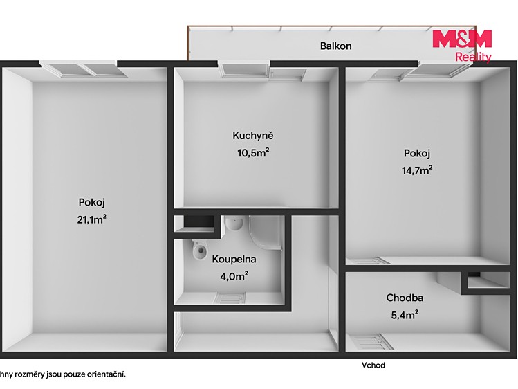 Квартира 2+1 на продаж, 59 м² (9 з 22)