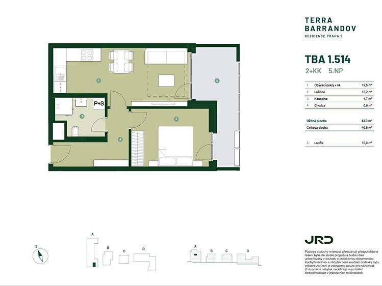 Prodej bytu 2+kk, 47 m² (3 z 12)