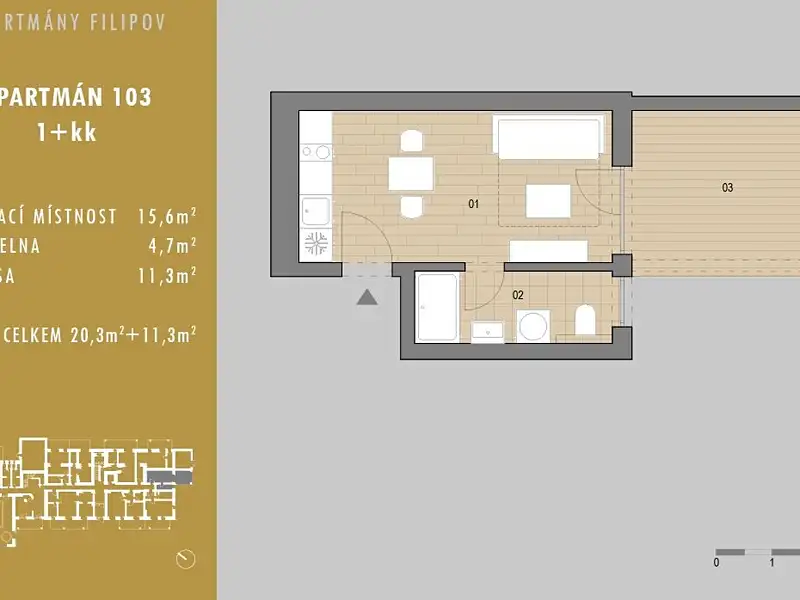 Prodej apartmánů 22 m², Javorník – náhled fotky 3