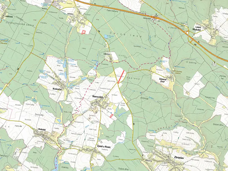 Prodej pole 17429 m², Stanoviště – náhled fotky 3