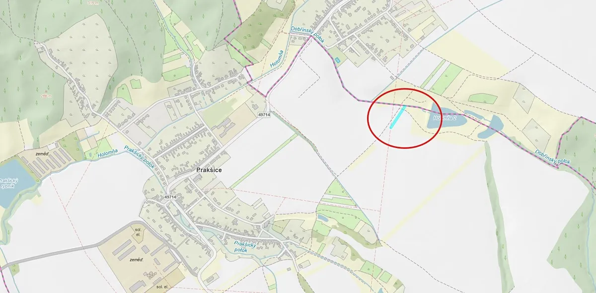 Prodej pole 1795 m²