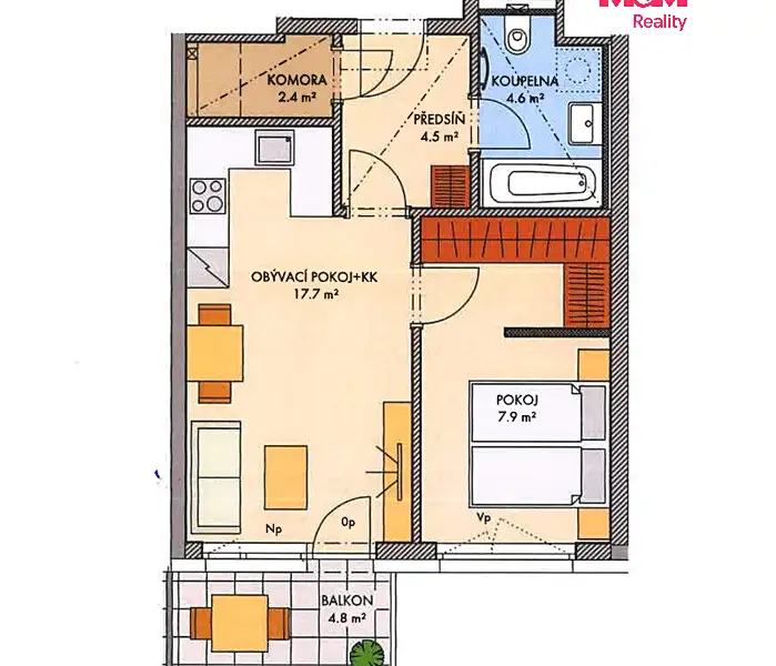 Prodej bytu 2+kk 43 m², Praha – náhled fotky 2