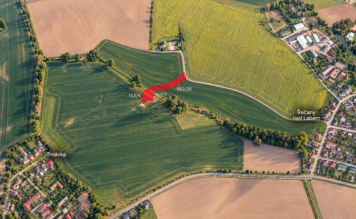 Prodej pole 3313 m², Řečany nad Labem – fotka 1 z 3