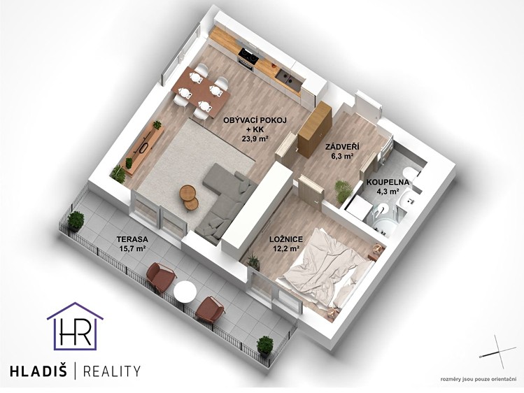Квартира 2+kk на продаж, 46 м² (22 з 28)