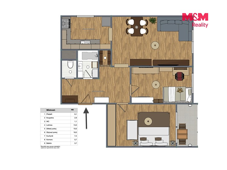 Wohnung 3+1 zum Kauf, 64 m² (6 von 21)
