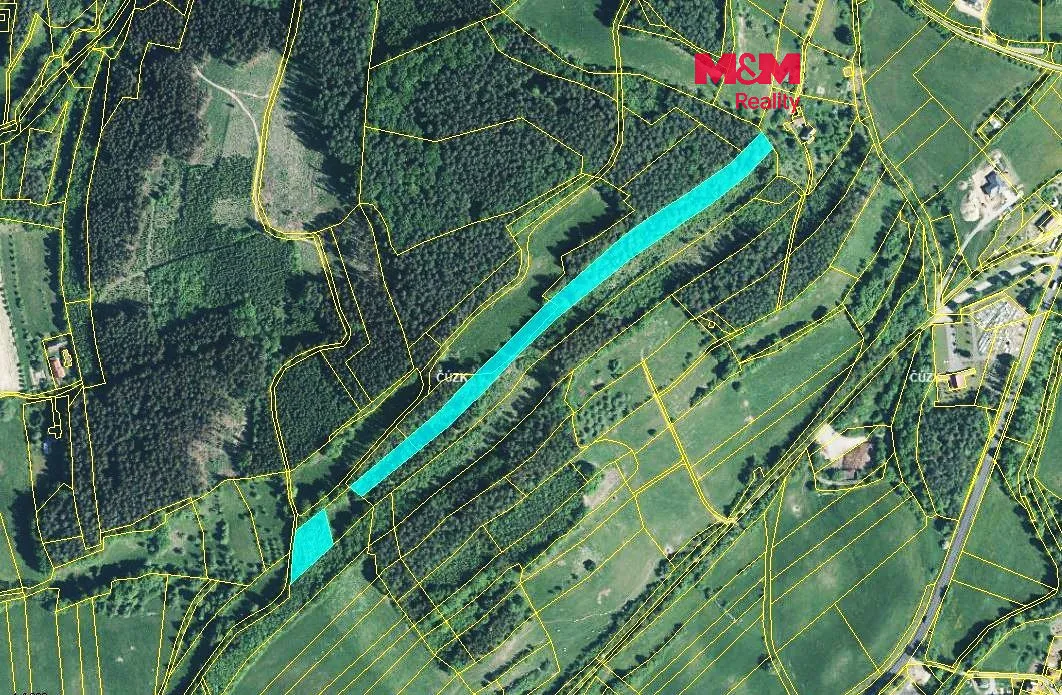 Prodej lesa 13453 m²