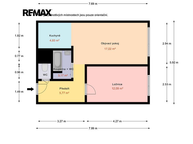 Wohnung 2+kk zur Miete, 44 m² (4 von 19)