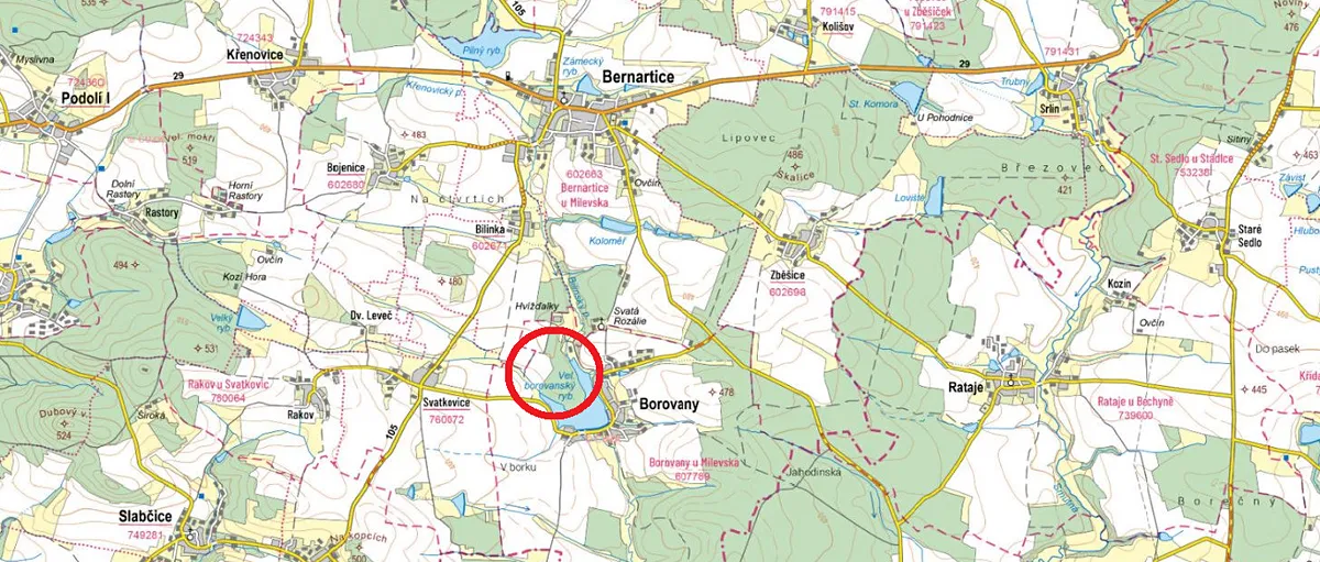 Prodej lesa 14503 m²