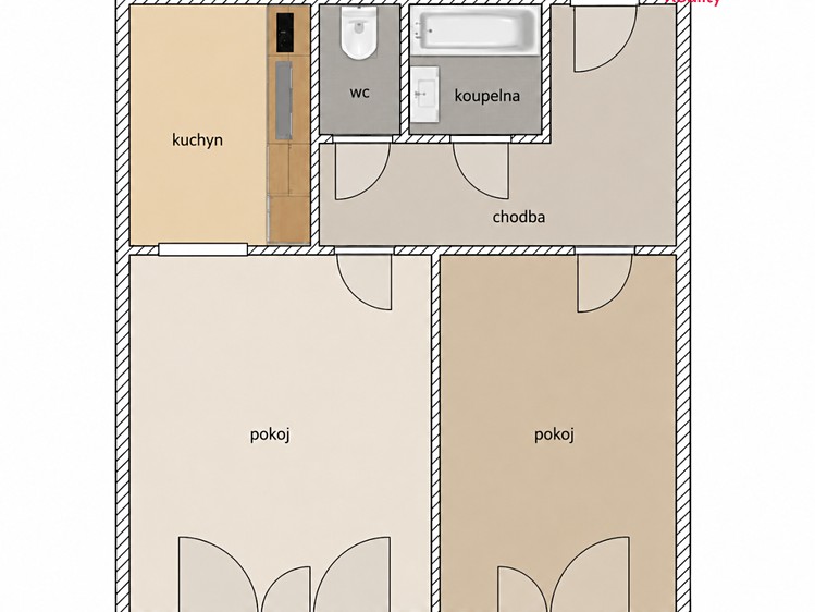 Prodej bytu 2+kk, 51 m² (11 z 21)