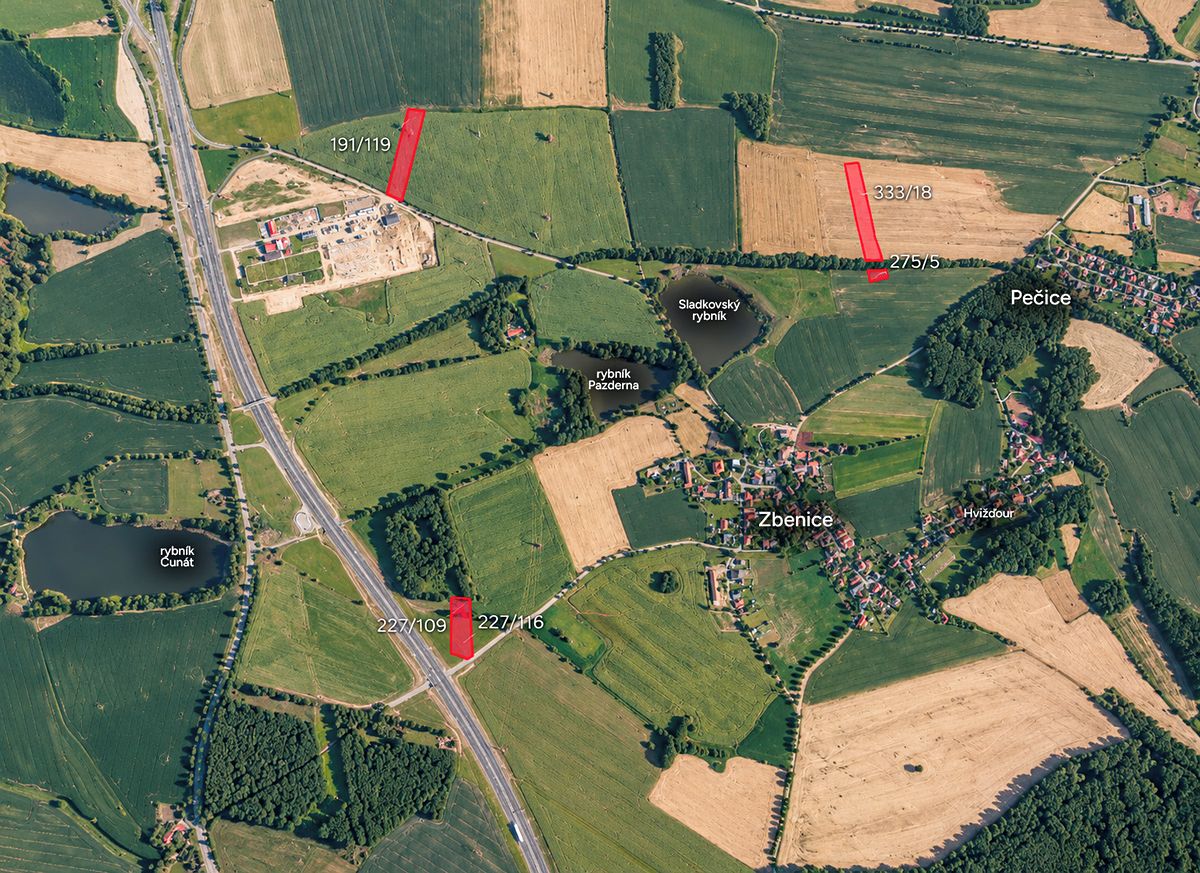 Prodej pole 18736 m², Zbenice – fotka 1 z 3