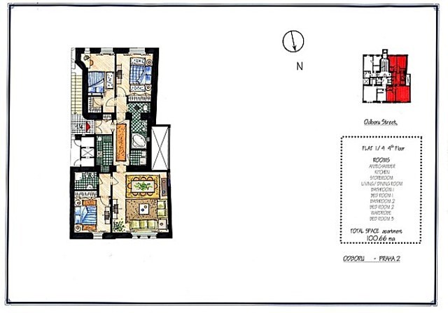 Wohnung 4+1 zur Miete, 100 m² (12 von 12)