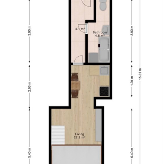 Wohnung 1+kk zum Kauf, 37 m² (21 von 22)