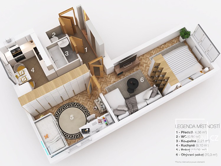 Wohnung 2+1 zur Miete, 51 m² (3 von 25)