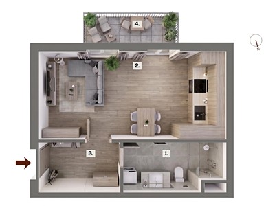 Квартира 1+kk на продаж, 29 м² (2 з 20)