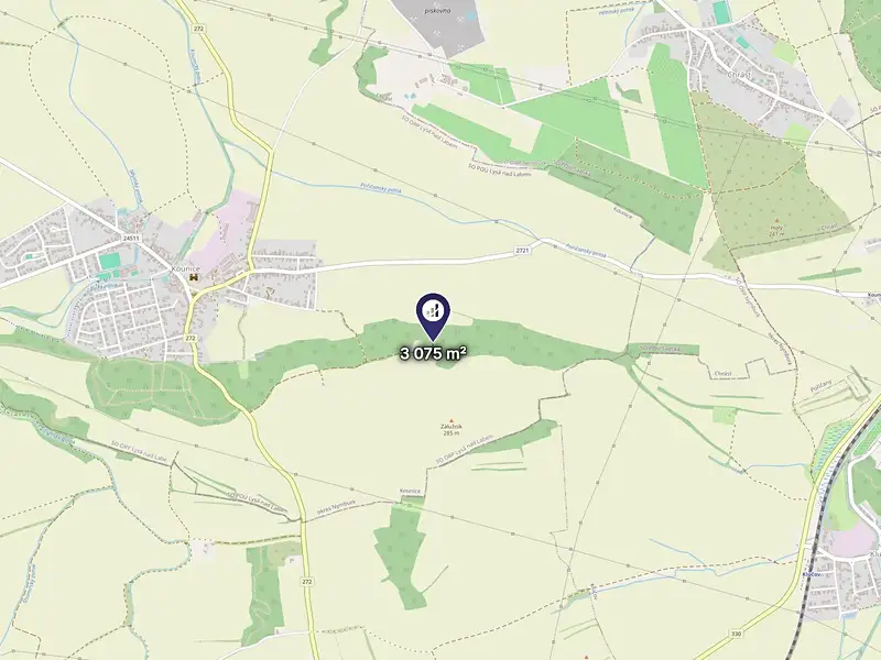 Prodej lesa 3075 m², Kounice – náhled fotky 3