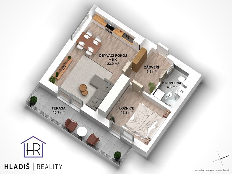 Квартира 2+kk на продаж, 46 м² (24 з 28)