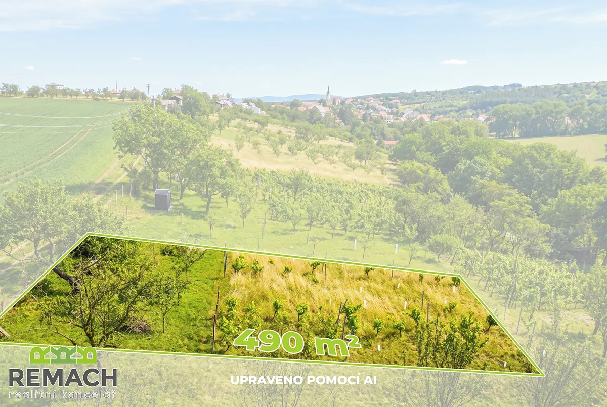 Prodej stavebního pozemku 490 m²