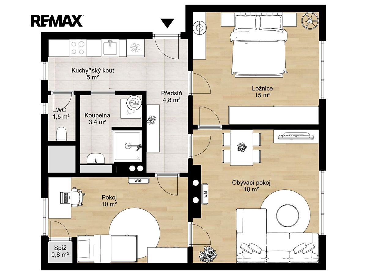 Prodej bytu 3+kk 66 m²