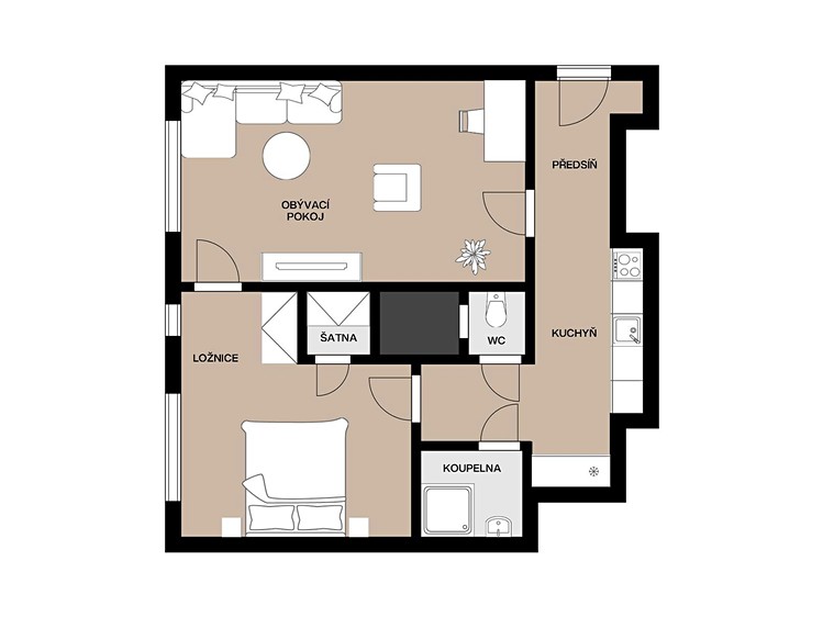 Wohnung 2+kk zum Kauf, 48 m² (29 von 30)
