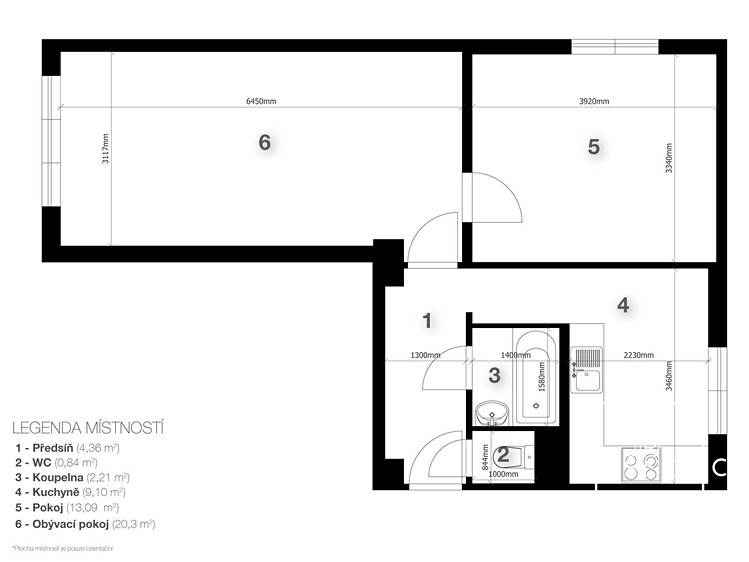 Wohnung 2+1 zur Miete, 51 m² (4 von 25)