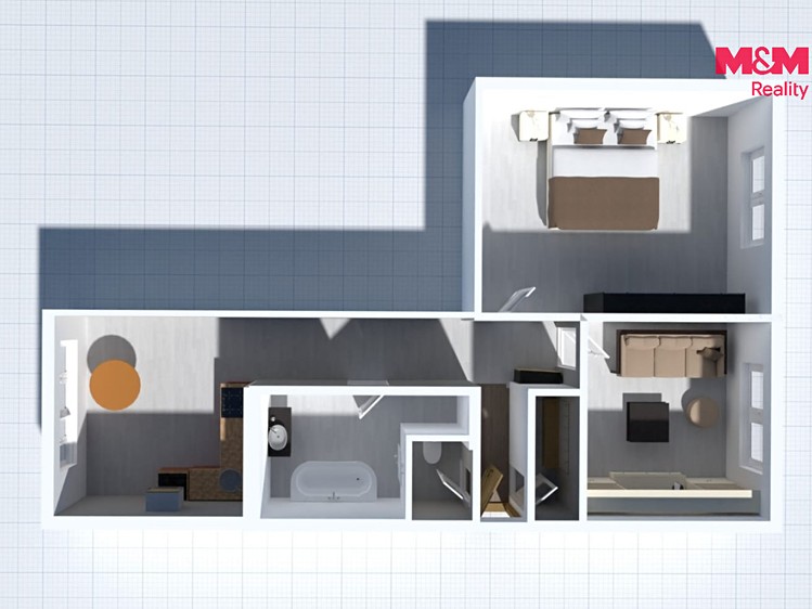 Квартира 2+1 на продаж, 60 м² (9 з 10)