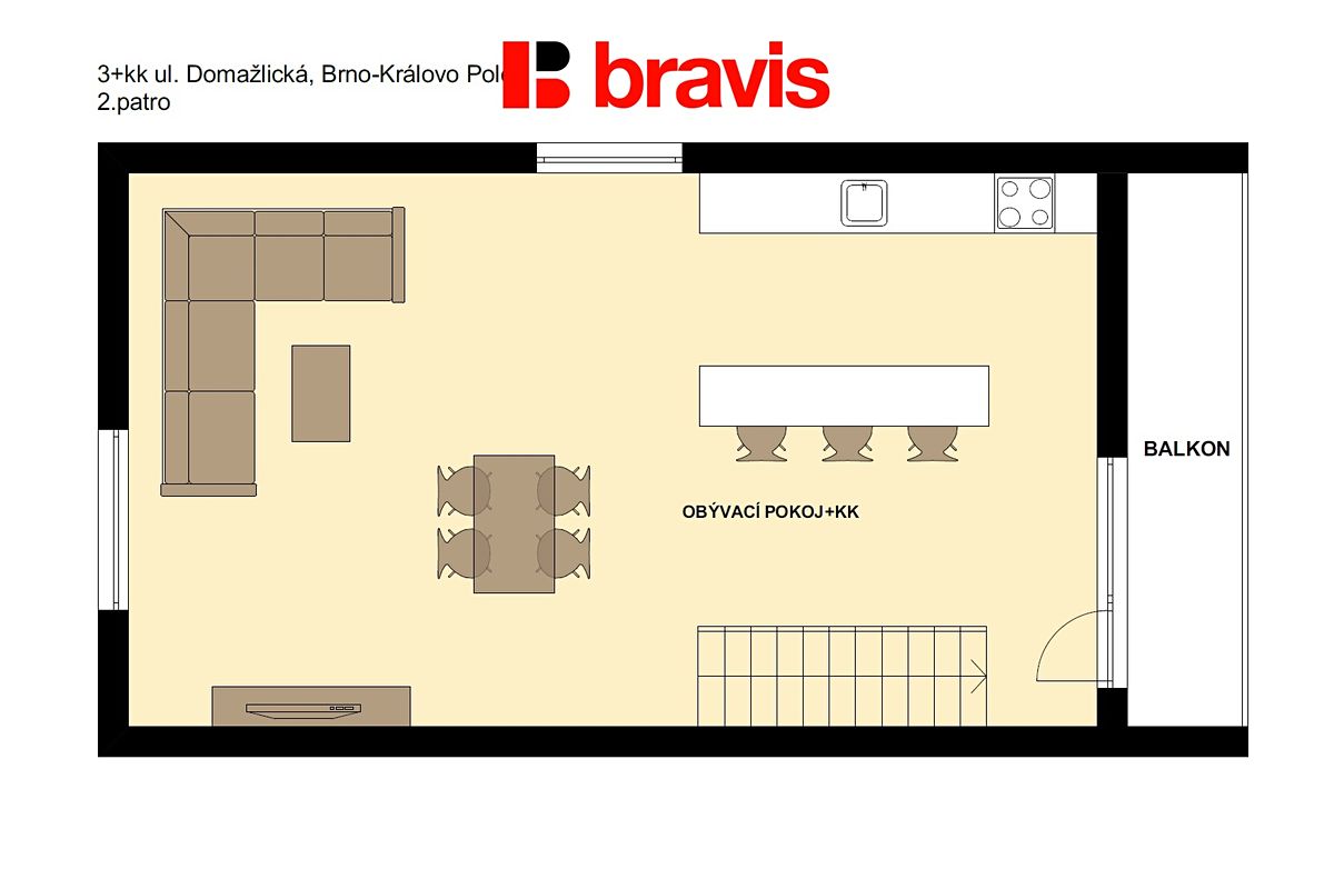 Pronájem bytu 3+kk 85 m² – fotografie 5