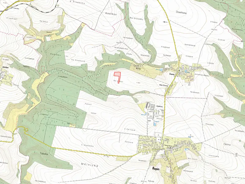 Prodej pole 5410 m², Řepín – náhled fotky 2