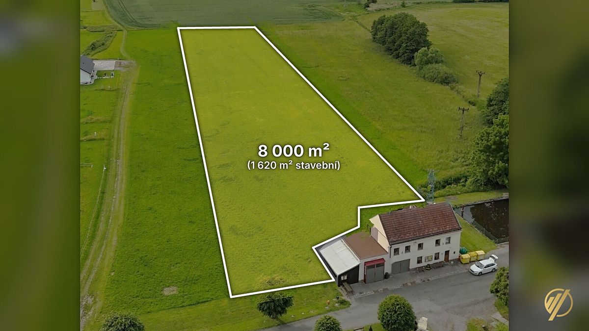 Prodej stavebního pozemku 8000 m², Podhradí – fotka 1 z 3