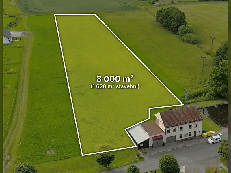 Prodej stavebního pozemku 8000 m², Podhradí – náhled fotky 1