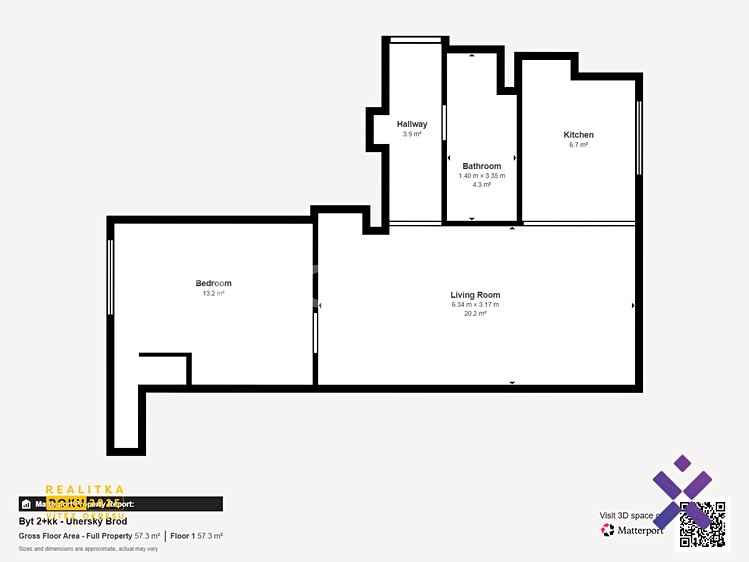 Квартира 2+kk в оренду, 49 м² (17 з 17)