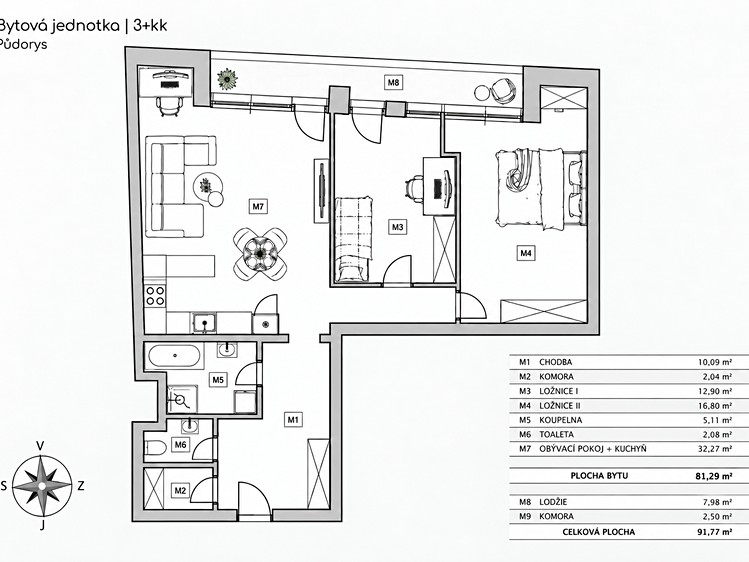 Квартира 3+kk на продаж, 92 м² (30 з 30)