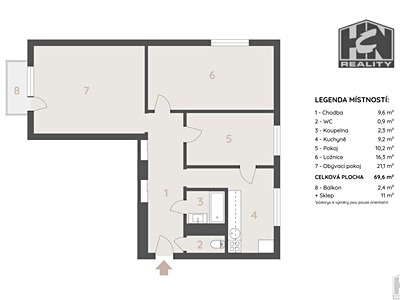Prodej bytu 3+1, 69 m² (2 z 31)