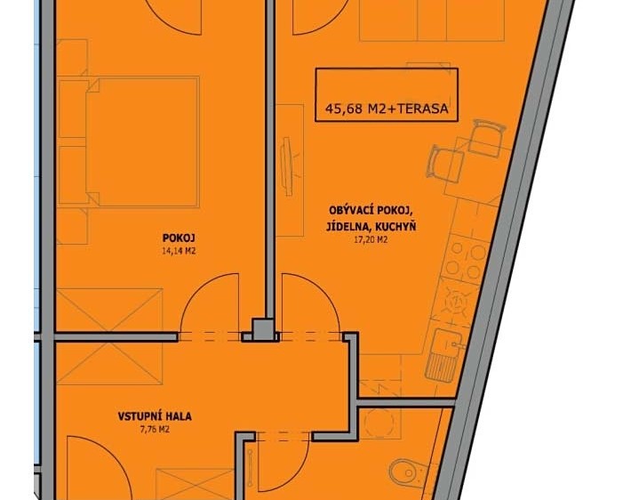 Wohnung 2+kk zur Miete, 52 m² (12 von 12)