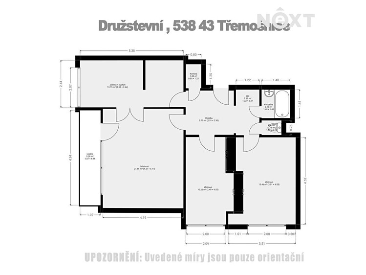 Квартира 3+1 на продаж, 82 м² (17 з 22)
