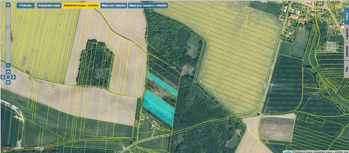 Prodej lesa 17884 m²