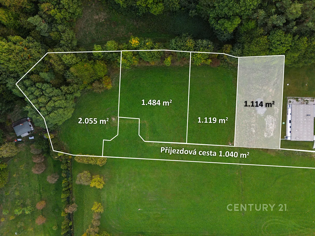 Prodej stavebního pozemku 1374 m²