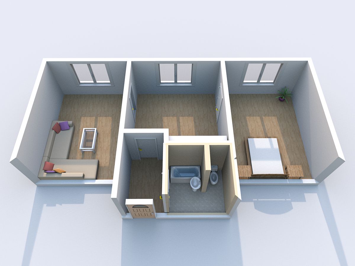Pronájem bytu 2+1 51 m²