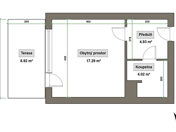 Wohnung 1+kk zur Miete, 27 m² (19 von 19)